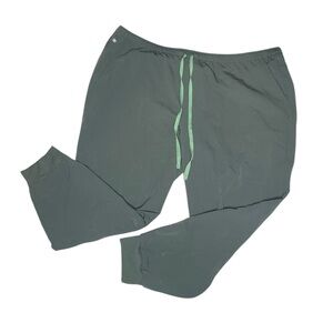 FIGS Men's Jogger Scrub Pants Moss Green Gray 5X Plus Size